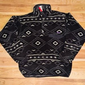 Patagonia Men Eyota Forge Gray Black Aztec Jacket